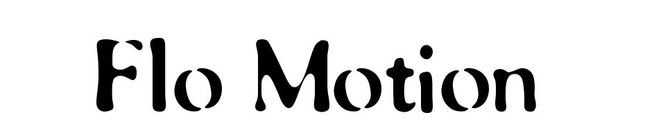 Flo Motion cкачати шрифт безкоштовно